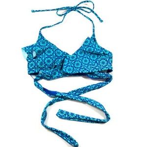Aerie wrap ruffle bikini top. Barely worn.